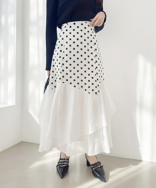 【S/Mサイズ展開あり】イレヘムボリュームスカート（スカート）｜one after another NICE CLAUP（ワンアフターアナザーナイスクラップ） 6,811円