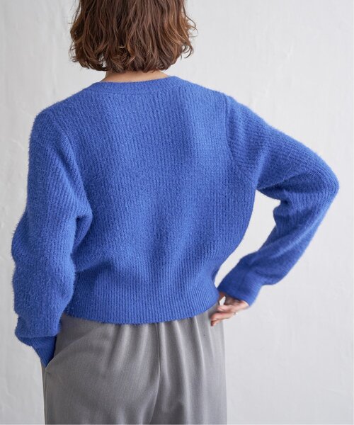 notch.（ノッチ）の「ミニフェザークルーネックカーデ（カーディガン/ボレロ・レディース・チャコール/ライトパープル/ブルー・M）」の16枚目の写真