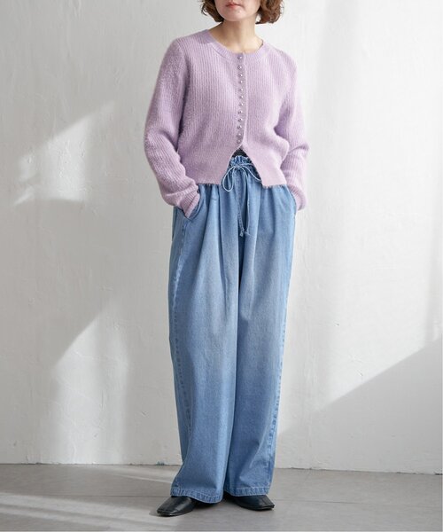 notch.（ノッチ）の「ミニフェザークルーネックカーデ（カーディガン/ボレロ・レディース・チャコール/ライトパープル/ブルー・M）」の19枚目の写真