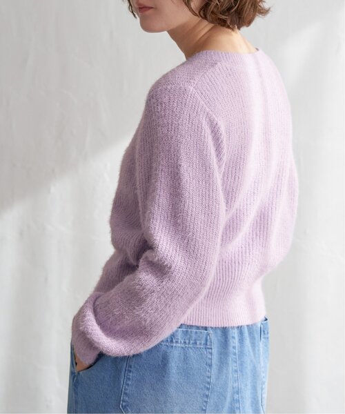 notch.（ノッチ）の「ミニフェザークルーネックカーデ（カーディガン/ボレロ・レディース・チャコール/ライトパープル/ブルー・M）」の20枚目の写真