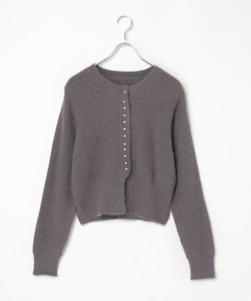 notch.（ノッチ）の「ミニフェザークルーネックカーデ（カーディガン/ボレロ・レディース・チャコール/ライトパープル/ブルー・M）」の22枚目の写真