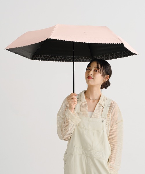Wpc.(ダブリュピーシー)の「【公式限定アイテム】遮光 ベーシックパラソル ミニ 日傘 晴雨兼用 折りたたみ Wpc.(折りたたみ傘・レディース・ブラック/ピンク/ブルーグレー/ベージュ/オフホワイト/グレー・FREE)」の22枚目の写真