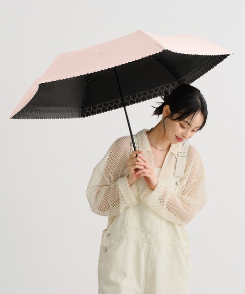 Wpc.(ダブリュピーシー)の「【公式限定アイテム】遮光 ベーシックパラソル ミニ 日傘 晴雨兼用 折りたたみ Wpc.(折りたたみ傘・レディース・ブラック/ピンク/ブルーグレー/ベージュ/オフホワイト/グレー・FREE)」の21枚目の写真
