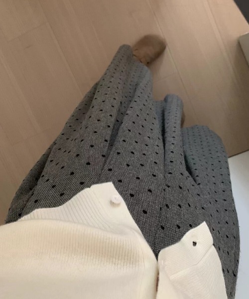 PIN(ピン)の「フロッキーハートフレアSK(スカート・レディース・グレー/ブラック・L/M)」の14枚目の写真