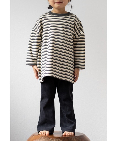 ooju（オージュ）の「【ooju】フラッフィーリブパンツ（その他パンツ・キッズ・ネイビー/チャコール・1/2/3/4）」の5枚目の写真