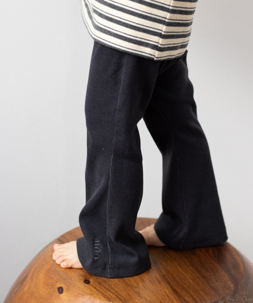 ooju（オージュ）の「【ooju】フラッフィーリブパンツ（その他パンツ・キッズ・ネイビー/チャコール・1/2/3/4）」の3枚目の写真