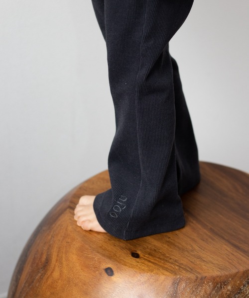 ooju（オージュ）の「【ooju】フラッフィーリブパンツ（その他パンツ・キッズ・ネイビー/チャコール・1/2/3/4）」の4枚目の写真