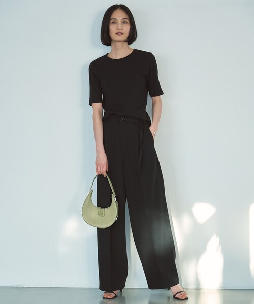 UNFILO（アンフィーロ）の「イージーチノ ベルト付きパンツ（その他パンツ・レディース・ベージュ系/ホワイト系/ブラック系・MEDIUM/SMALL/X-SMALL/LARGE）」の5枚目の写真