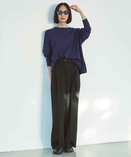 UNFILO（アンフィーロ）の「イージーチノ ベルト付きパンツ（その他パンツ・レディース・ベージュ系/ホワイト系/ブラック系・MEDIUM/SMALL/X-SMALL/LARGE）」の10枚目の写真