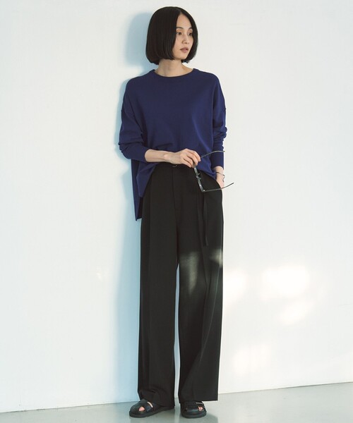 UNFILO（アンフィーロ）の「イージーチノ ベルト付きパンツ（その他パンツ・レディース・ベージュ系/ホワイト系/ブラック系・MEDIUM/SMALL/X-SMALL/LARGE）」の11枚目の写真