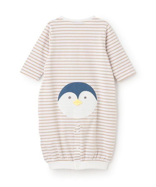 kladskap（クレードスコープ）の「お尻アニマルボーダー長袖2wayオール（ロンパース・キッズ・ピンク/ライトベージュ/マスタード/黄緑系/ライトグレー・50-70cm）」の11枚目の写真