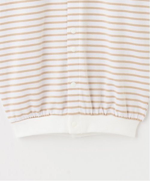 kladskap（クレードスコープ）の「お尻アニマルボーダー長袖2wayオール（ロンパース・キッズ・ピンク/ライトベージュ/マスタード/黄緑系/ライトグレー・50-70cm）」の19枚目の写真