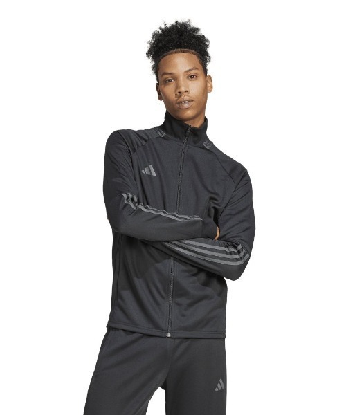 adidas(アディダス)の「アディダス adidas セレーノ AEROREADY カット スリーストライプス トラックスーツ ジャージ上下(ジャージ・メンズ・ブラック×グレー/ブラック・LL/3L/S/M/L)」の2枚目の写真