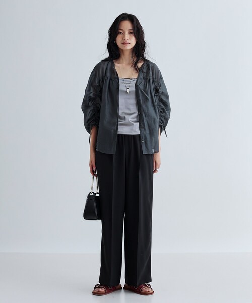 GALLEST(ギャレスト)の「【LE VERNIS】アーチハンドルバッグ(ハンドバッグ・レディース・ブラック/アイボリー・00)」の7枚目の写真