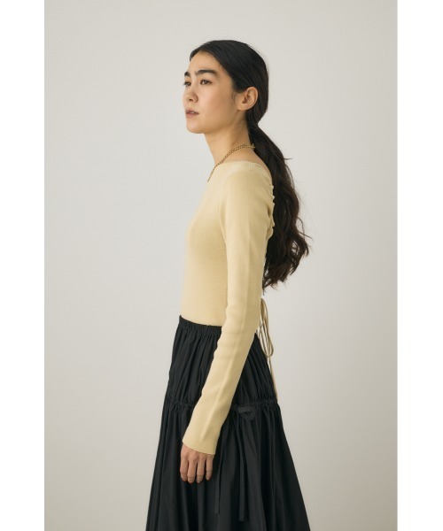 M_(エムアンダーバー)の「【M_】KNIT ボディースーツ(Tシャツ/カットソー・レディース・ベージュ/ブラック/カーキ・FREE)」の15枚目の写真