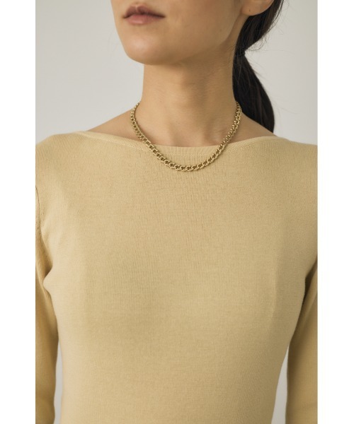 M_(エムアンダーバー)の「【M_】KNIT ボディースーツ(Tシャツ/カットソー・レディース・ベージュ/ブラック/カーキ・FREE)」の20枚目の写真