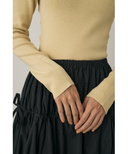 tシャツ 「M_」KNIT ボディスーツ レディース M_（エムアンダーバー）の「【M_】KNIT ボディスーツ（Tシャツ