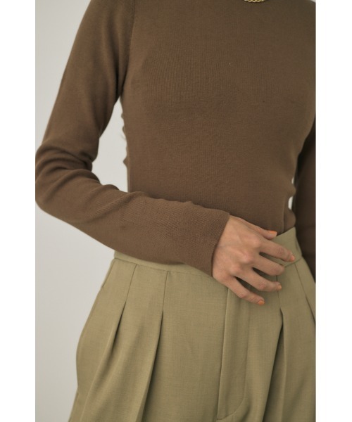 tシャツ 「M_」KNIT ボディスーツ レディース M_（エムアンダーバー）の「【M_】KNIT ボディスーツ（Tシャツ