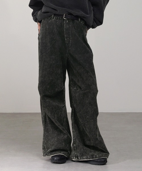 セール】ヴィンテージケミカルウォッシュ ドロストワイドイージー