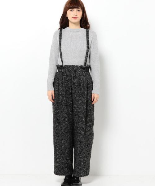 Another Edition（アナザーエディション）の「ツイードタックパンツ/ AEFC TWD TUCK PT◆（その他パンツ・レディース・ブラック/ダークグレー・MEDIUM/SMALL）」の4枚目の写真