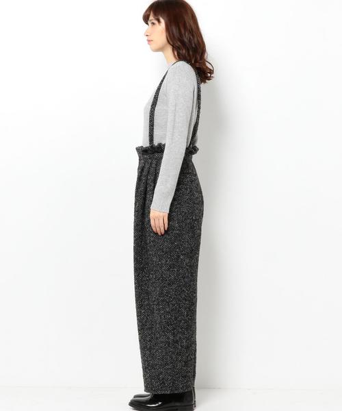 Another Edition（アナザーエディション）の「ツイードタックパンツ/ AEFC TWD TUCK PT◆（その他パンツ・レディース・ブラック/ダークグレー・MEDIUM/SMALL）」の5枚目の写真