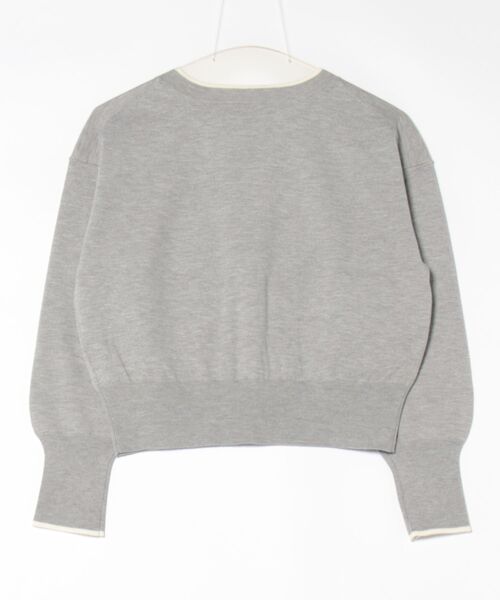 UNIVERVAL MUSE（ユニバーバル ミューズ）の「ｒｕｂａｎロゴジャガードニット　ニット・セーター（ニット/セーター・レディース・グレー/ホワイト系その他・2）」の11枚目の写真