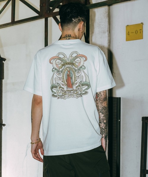 Subciety(サブサエティ)の「Nouveau TEE(Tシャツ/カットソー・メンズ・サンドベージュ/ホワイト/ブラック・SMALL/MEDIUM/LARGE/X-LARGE/XX-LARGE)」の11枚目の写真