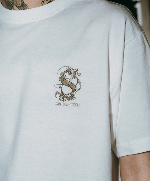 Subciety(サブサエティ)の「Nouveau TEE(Tシャツ/カットソー・メンズ・サンドベージュ/ホワイト/ブラック・SMALL/MEDIUM/LARGE/X-LARGE/XX-LARGE)」の12枚目の写真