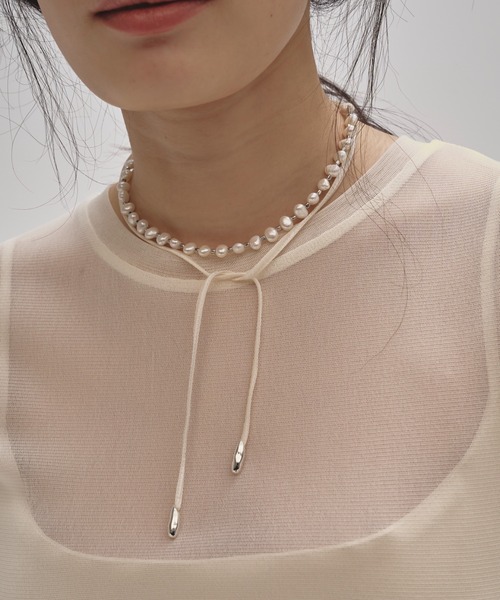 TODAYFUL（トゥデイフル）の「TODAYFUL Pearl Ribbon Choker