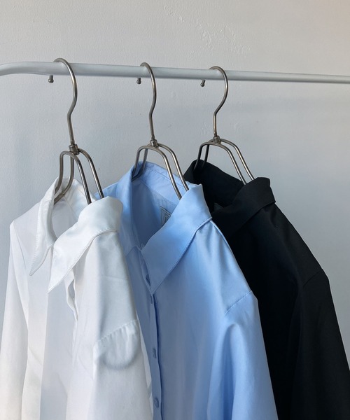 AS KNOW AS plus（アズノゥアズプラス）の「●袖アレンジ可能 デザインフリルチュニックワンピ―ス（ワンピース・レディース・ブラック/オフホワイト/サックスブルー/ブルー系その他/ブラック系その他・FREE）」の19枚目の写真