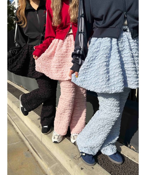 WC（ダブル シー）の「【EC限定カラーあり★】クリンクルフレアパンツ（その他パンツ・レディース・ピンク/ブラック/サックスブルー・FREE）」の22枚目の写真