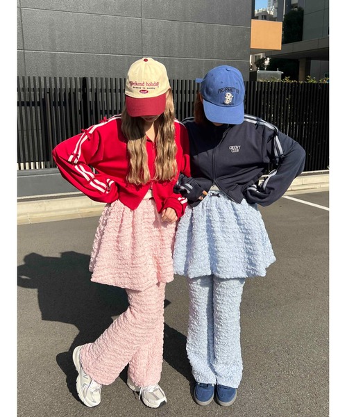 WC（ダブル シー）の「【EC限定カラーあり★】クリンクルフレアパンツ（その他パンツ・レディース・ピンク/ブラック/サックスブルー・FREE）」の17枚目の写真