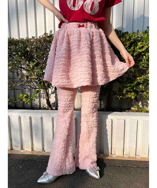 WC（ダブル シー）の「【EC限定カラーあり★】クリンクルフレアパンツ（その他パンツ・レディース・ピンク/ブラック/サックスブルー・FREE）」の12枚目の写真