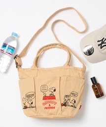 【ROOTOTE】ショルダー付トートバッグ IP.デリ．ポケッツ.Peanuts-0C