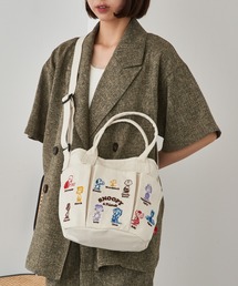 【ROOTOTE】ショルダー付トートバッグ IP.デリ．ポケッツ.Peanuts-0C