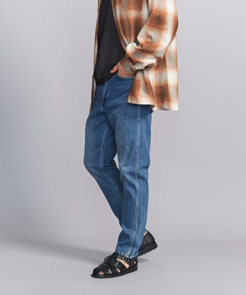 BEAUTY&YOUTH　ユナイテッドアローズ　デニムパンツ　ブルー　サイズL L∞Plus 5ポケット シェービング デニムパンツ（デニムパンツ