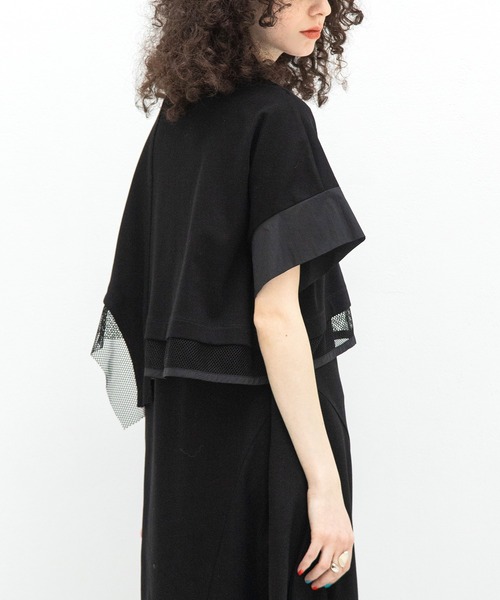 AULA AILA（アウラアイラ）の「アシンメトリータフタコンビネーションワンピース（ワンピース・レディース・グレー/ブラック/オフホワイト・0）」の21枚目の写真