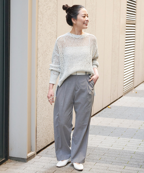 B.C STOCK（ベーセーストック）の「スクエアスリッポンバレエシューズ（バレエシューズ・レディース・ブラック/ブルー/ベージュ/ホワイト・LARGE/MEDIUM/SMALL）」の6枚目の写真