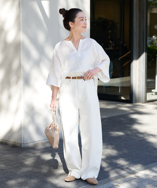 B.C STOCK（ベーセーストック）の「スクエアスリッポンバレエシューズ（バレエシューズ・レディース・ブラック/ブルー/ベージュ/ホワイト・LARGE/MEDIUM/SMALL）」の9枚目の写真