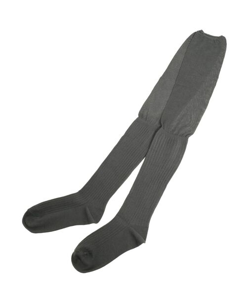 EMODA(エモダ)の「シアースイッチングハイソックス(ソックス/靴下・レディース・アイボリー/グレー・FREE)」の16枚目の写真