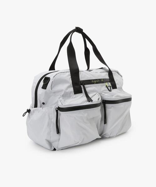 agnes b.（アニエスベー）の「【Outlet】【ユニセックス】  ボストンバッグ (YAH03－04)（ボストンバッグ・レディース・グレー系その他・FREE）」の5枚目の写真