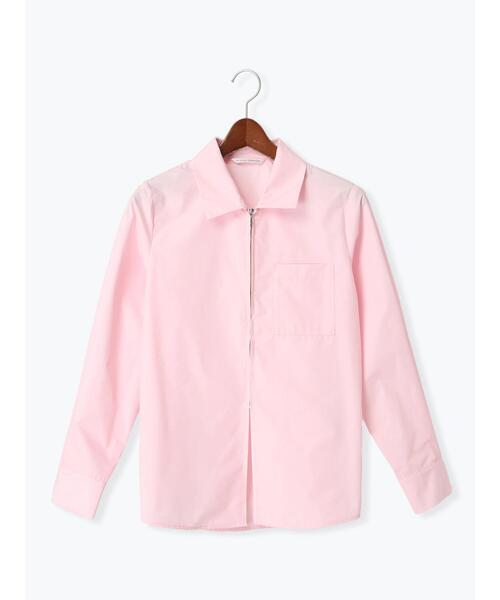 Te chichi TERRASSE(テチチテラス)の「ジップアップシャツ《2025spring catalog item》(シャツ/ブラウス・レディース・オフホワイト/サックスブルー/ピンク・F)」の3枚目の写真