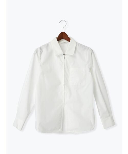 Te chichi TERRASSE(テチチテラス)の「ジップアップシャツ《2025spring catalog item》(シャツ/ブラウス・レディース・オフホワイト/サックスブルー/ピンク・F)」の9枚目の写真
