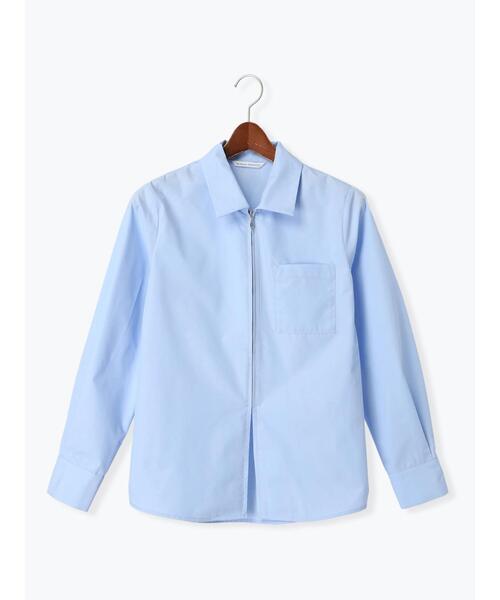 Te chichi TERRASSE(テチチテラス)の「ジップアップシャツ《2025spring catalog item》(シャツ/ブラウス・レディース・オフホワイト/サックスブルー/ピンク・F)」の10枚目の写真