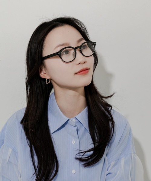 SMELLY（スメリー）の「オーバルフレームダテメガネ（メガネ・レディース・ブラウン系その他/ブラック・-）」の10枚目の写真