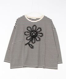 (BD)【BARNDOOR】チュール フリル フラワー 長袖 Tシャツ