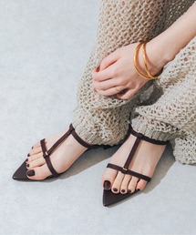 EVOL | 【軽量・柔らかい】Tストラップミュールサンダル IY5729(サンダル)