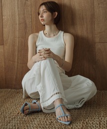EVOL | 【軽量・柔らかい】Tストラップミュールサンダル IY5729(サンダル)