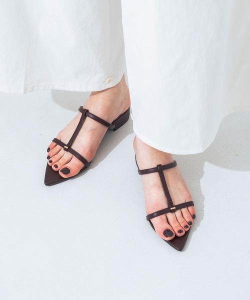 EVOL（イーボル）の「【軽量・柔らかい】Tストラップミュールサンダル IY5729（サンダル・レディース・ボルドー/シルバー/ブラック/アイボリー・XS/S/M/L/LL）」の3枚目の写真