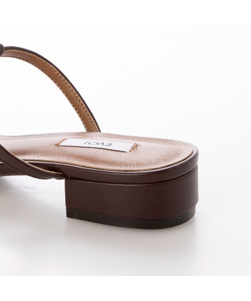 EVOL（イーボル）の「【軽量・柔らかい】Tストラップミュールサンダル IY5729（サンダル・レディース・ボルドー/シルバー/ブラック/アイボリー・XS/S/M/L/LL）」の14枚目の写真